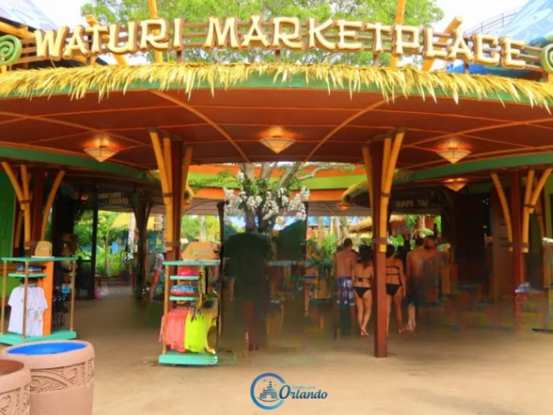 Waturi Market Place – A principal loja do parque