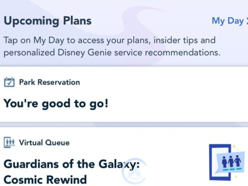 My Plans - My Disney Experience