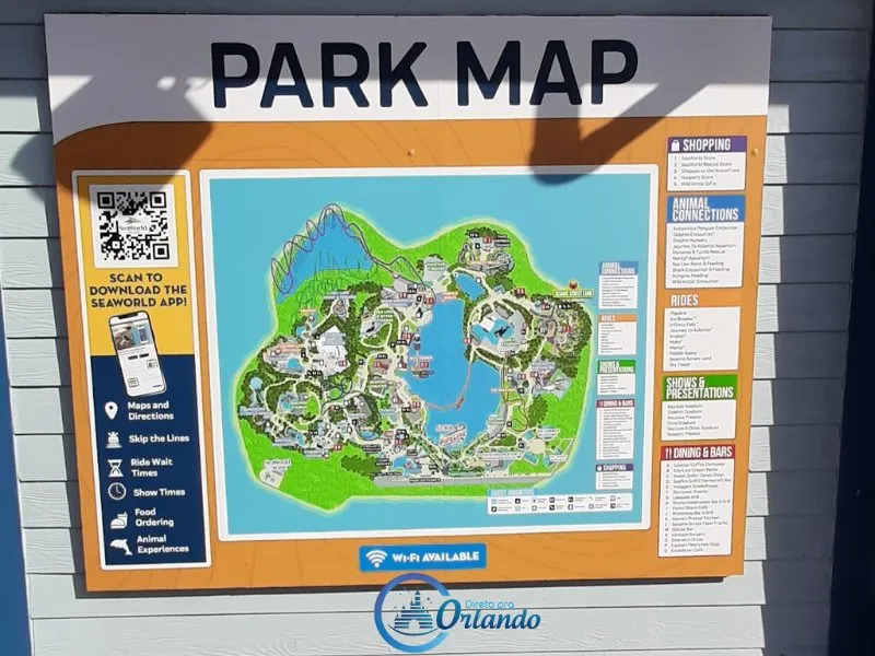 Mapa SeaWorld