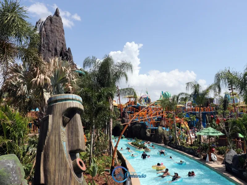  Rio de correnteza do Volcano Bay