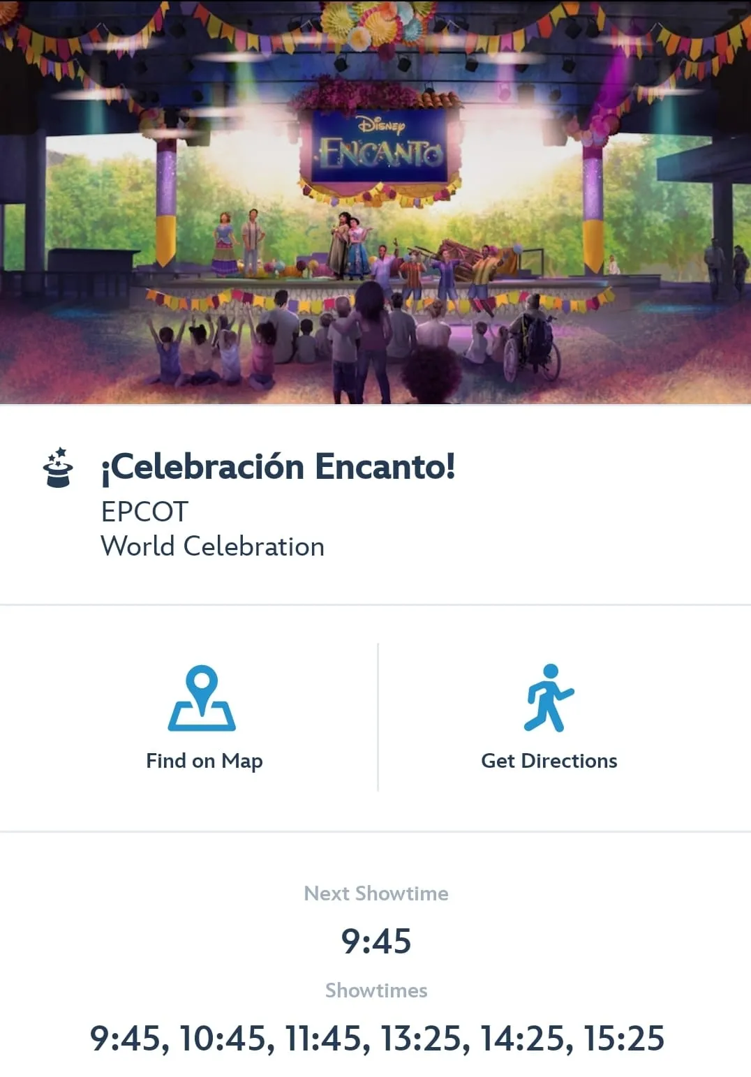 Aplicativo My Disney Experience - No CommuniCore Plaza