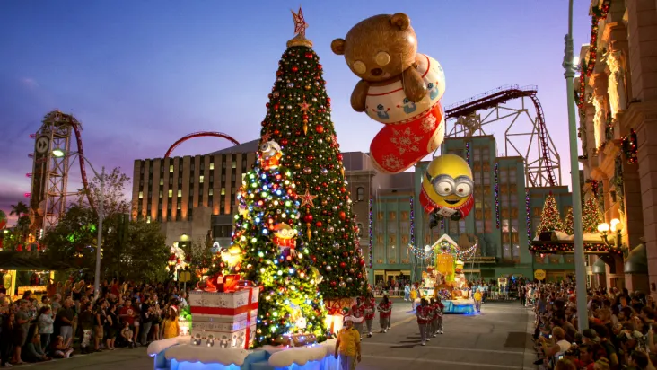 Parada de natal na Universal