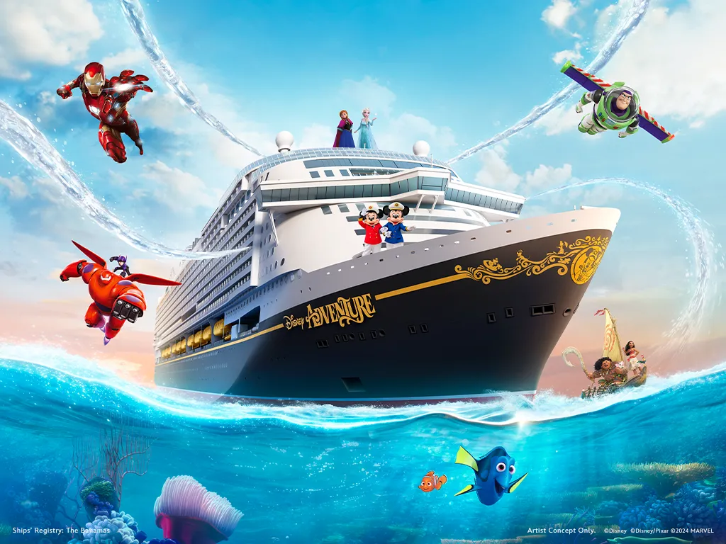 Disney Cruise Line revela carrinhos de atrações do Disney Adventure