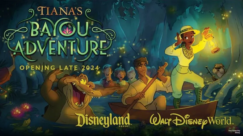 Tiana’s Bayou Adventure na Califórnia