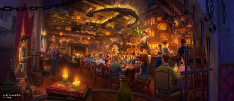 Imagens do novo lounge de Piratas do Caribe no Magic Kingdom são divulgadas pela Disney