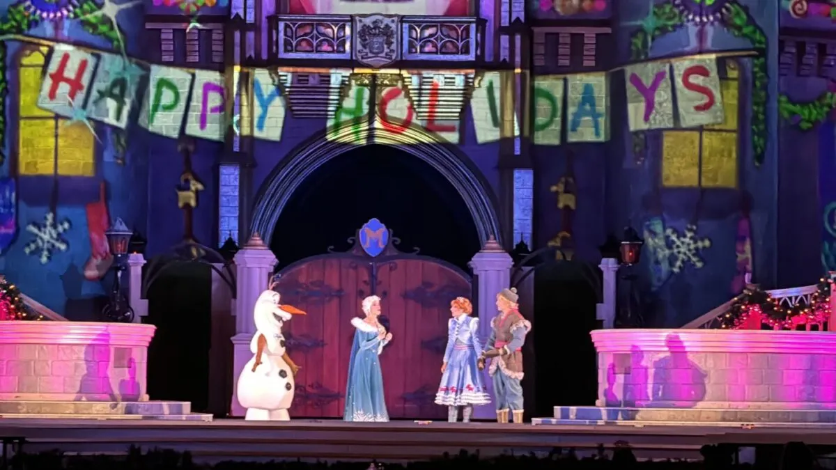 Frozen Holiday Surprise no Magic Kingdom