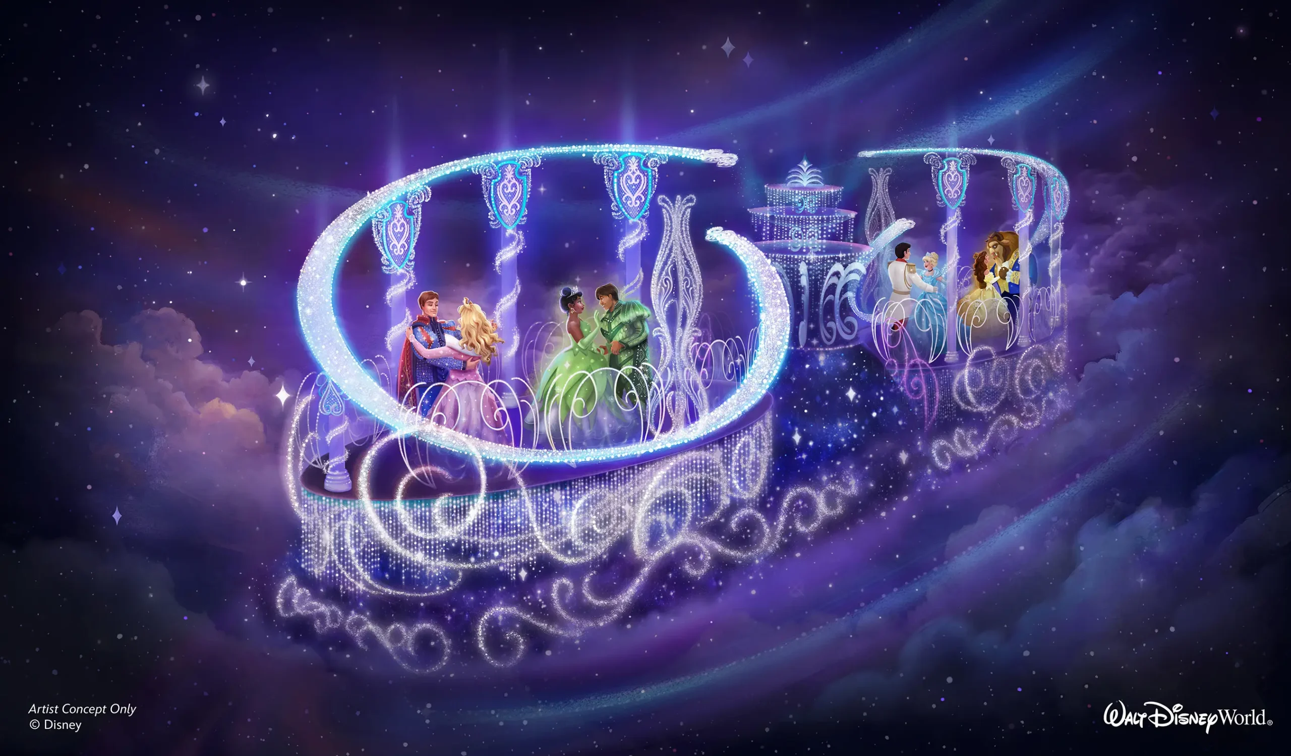 Disney Revela Novo Carro das Princesas para Disney Starlight